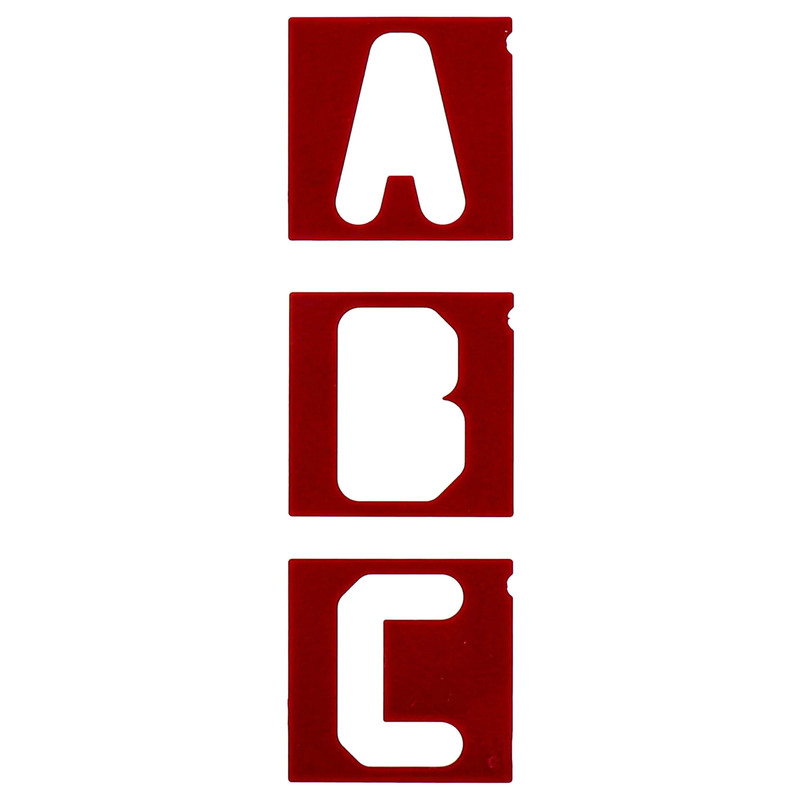 2-1/2" Vertical Letters Set for Sign Making Jigs 34pc
